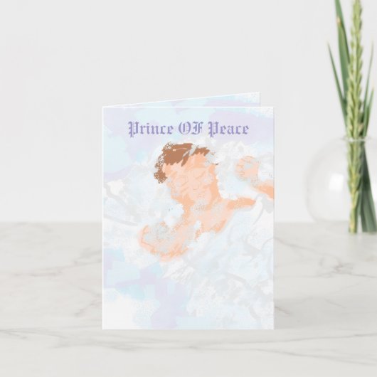 Carte de vacances pliée : Naissance de Jésus-Chris (Devant)