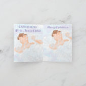 Carte de vacances pliée : Naissance de Jésus-Chris (Intérieur)