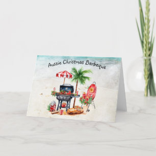 Carte de vacances pliée Noël australienne