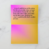 Carte de vacances pliée : Noël berger (Intérieur)