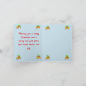 Carte de vacances pliée : Noël & Nouvel An (Intérieur)