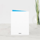 Carte de vacances pliée pour la Saint-Valentin Hon (Dos)