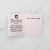 Carte de vacances pliée : Premier Thanksgiving (Intérieur)
