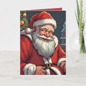 Carte de vacances pliée représentant le concept ar (Devant)