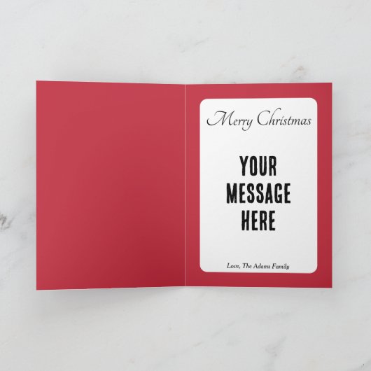 Carte de vacances pliée représentant le concept ar (Intérieur)