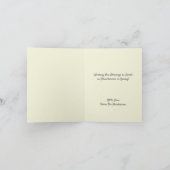 Carte de vacances pliée rétro fraise Joyeuses Pâqu (Intérieur)