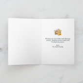 Carte de vacances pliée Rustique Citrouille Thanks (Intérieur)