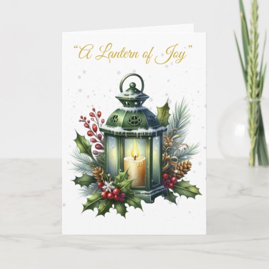 Carte de vacances pliée - Splendor de Noël victori (Devant)