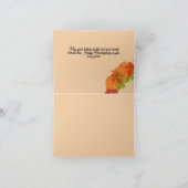 Carte de vacances pliée : Thanksgiving (Intérieur)
