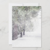 Carte de vacances Poem de Paix de la Route Neige (Dos)