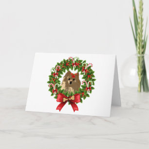 Carte de vacances Pom Wreath