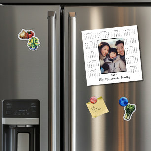 Carte de vacances pour 2025 Minimaliste Magnet Pho