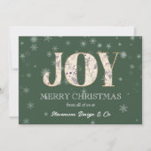 Carte de vacances pour affaires avec logo (Devant)