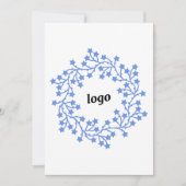 Carte de vacances pour affaires Star Wreath Logo (Devant)