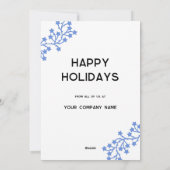 Carte de vacances pour affaires Star Wreath Logo (Dos)