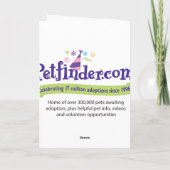 Carte de vacances pour animaux de compagnie avec o (Dos)