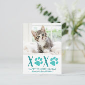 Carte de vacances pour animaux de compagnie de cha (Debout devant)