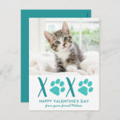 Carte de vacances pour animaux de compagnie de cha (Devant / Derrière)