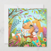 Carte de vacances pour animaux mignons (Devant)