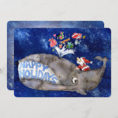 Carte de vacances pour baleines (Devant / Derrière)