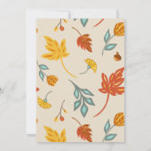 Carte de vacances pour bons thanksgivings (Dos)