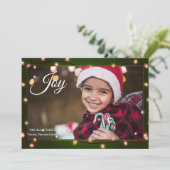 Carte de vacances pour cadre photo Noël (Debout devant)