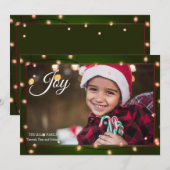 Carte de vacances pour cadre photo Noël (Devant / Derrière)