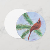 Carte de vacances pour cardinal (Devant / Derrière)