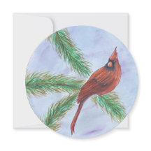 Carte de vacances pour cardinal