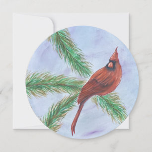 Carte de vacances pour cardinal