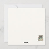 Carte de vacances pour Carlin d'anniversaire (Dos)