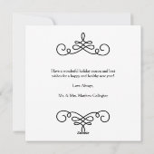 Carte de vacances pour Carré marié et joyeux dégra (Dos)