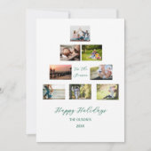Carte de vacances pour Carte photo d'arbre de Noël (Devant)