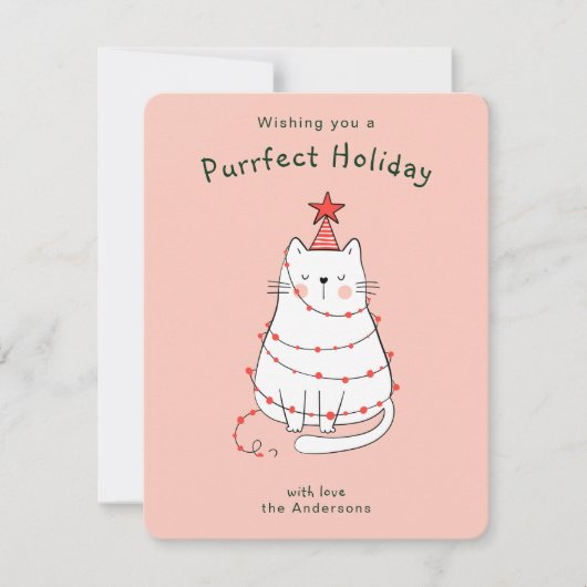 Carte de vacances pour chat (Devant)