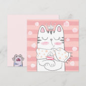 Carte de vacances pour chats (Devant / Derrière)