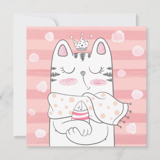 Carte de vacances pour chats (Devant)