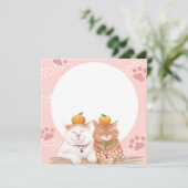 Carte de vacances pour chats (Debout devant)