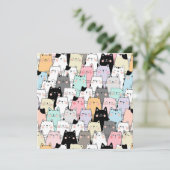 Carte de vacances pour chats (Debout devant)