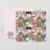 Carte de vacances pour chats (Devant / Derrière)