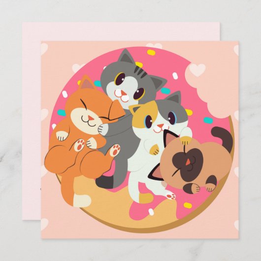 Carte de vacances pour chats (Devant / Derrière)