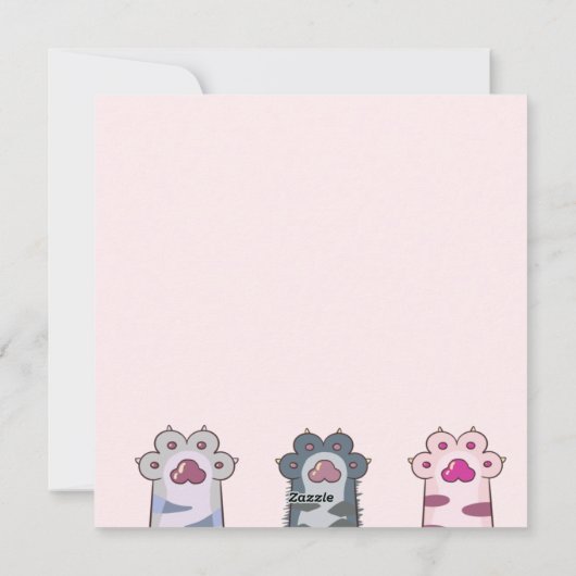 Carte de vacances pour chats (Dos)