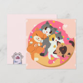 Carte de vacances pour chats (Devant / Derrière)