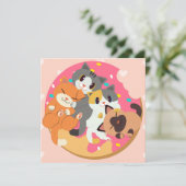 Carte de vacances pour chats (Debout devant)