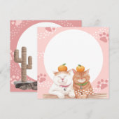 Carte de vacances pour chats (Devant / Derrière)