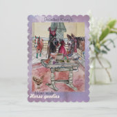 carte de vacances pour chevaux de maison (Debout devant)