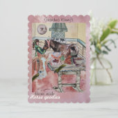 carte de vacances pour chevaux de maison (Debout devant)