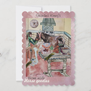 carte de vacances pour chevaux de maison