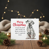 Carte de vacances pour chien dalmate