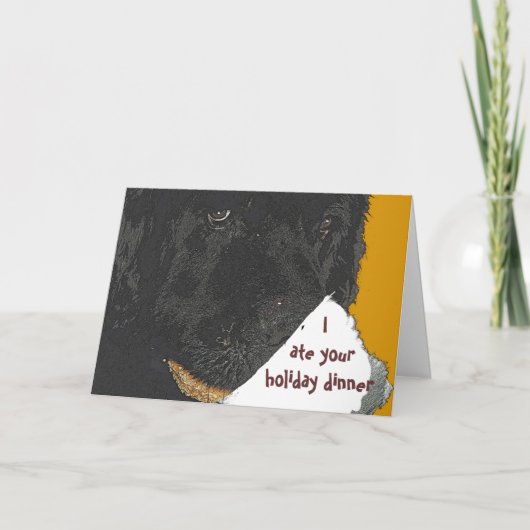 Carte de vacances pour chien de Terre-Neuve (Devant)