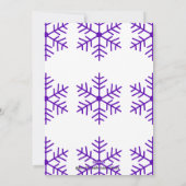 Carte de vacances pour danseur de neige pourpre (Dos)